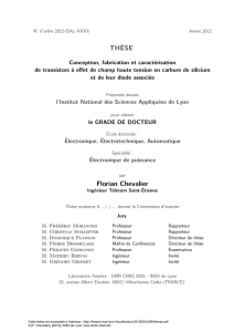 Conception, réalisation et caractérisation de transistors à effet de