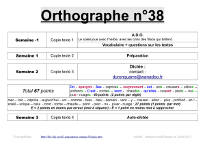 Orthographe n°38 - bla-bla cycle 3