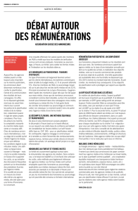 débat autour des rémunérations - SWA-ASA