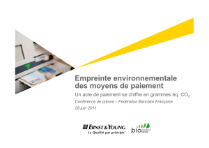 L`empreinte environnementale des paiements est faible, notamment