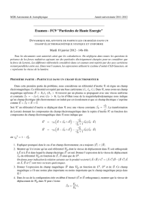 Examen - FC9 "Particules de Haute Energie"