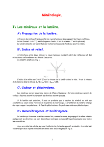 Minéralogie.