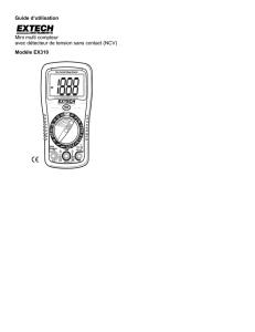 Guide d`utilisation Mini multi compteur avec détecteur de tension