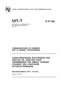 UIT-T Rec. V.31 bis (10/84) Caractéristiques électriques des circuits