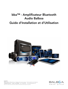 bba™ - Amplificateur Bluetooth Audio Balboa