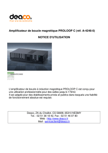 Amplificateur de boucle magnétique PROLOOP C (réf. A-4246