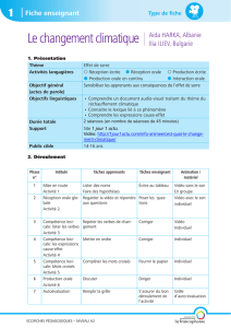 Le changement climatique - Franc