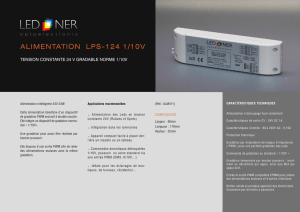 ALIMENTATION LPS-124 1/10V - LED-NER