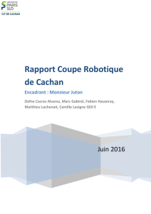 Rapport Coupe Robotique de Cachan