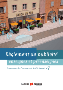 Téléchargez le règlement local de la publicité, des