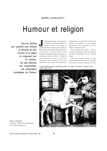 Humour et religion - Revue des sciences sociales
