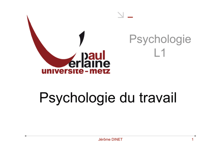 Psychologie du travail