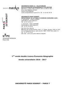 Brochure Double licence Economie