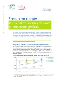 Prendre en compte les inégalités sociales de santé en médecine