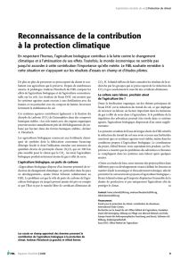 Reconnaissance de la contribution à la protection climatique