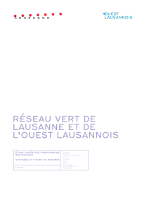 12.05.2015 Réseau vert de Lausanne et de l`Ouest lausannois