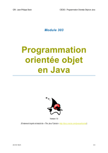 Programmation orientée objet en Java