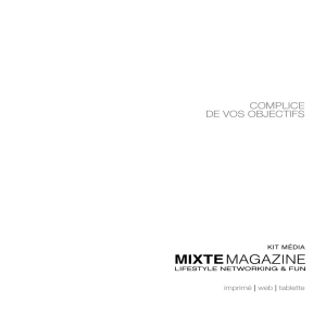 Kit média - mixte magazine