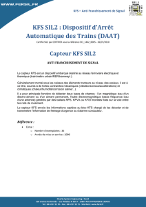KFS SIL2 : Dispositif d`Arrêt Automatique des Trains (DAAT)