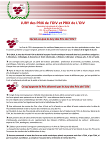 JURY des PRIX de l`OIV et PRIX de L`OIV