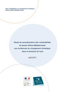 Le rapport d`étude des vulnaribilités du bassin au changement