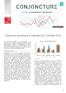 Conjoncture économique et financière du 3 trimestre 2016