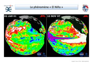 Le phénomène « El Niño »