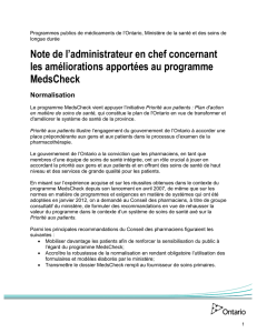 Note de l`administrateur en chef concernant les améliorations