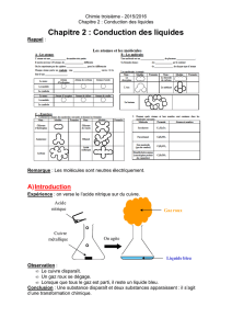 Chapitre 2 : Conduction des liquides