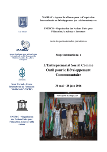 L`Entreprenariat Social Comme Outil pour le Développement