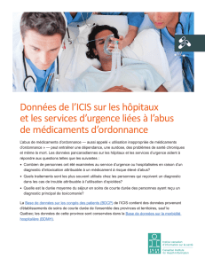 Données de l`ICIS sur les hôpitaux et les services d`urgence
