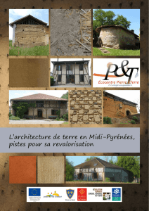 L`architecture de terre en Midi-Pyrénées, pistes pour sa revalorisation