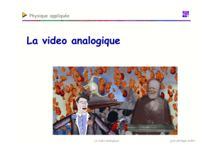 La video analogique - TA