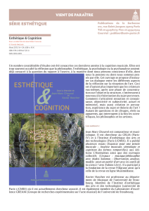 esthétique cognition - Université Paris 1 Panthéon