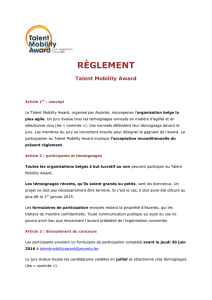 règlement - Talent Mobility Award