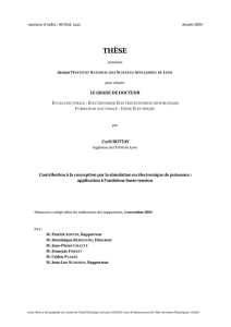 Contribution à la conception par la simulation en électronique de