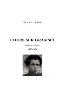 Cours Gramsci - site Gérard Granel