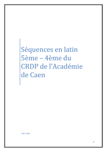 Ac Caen latin 5ème