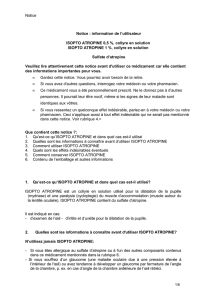 Notice Notice : information de l`utilisateur ISOPTO