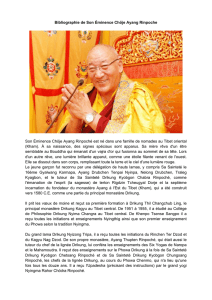 Lire Biographie de S.E Choeje Ayang Rinpoche