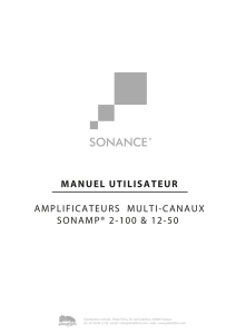 MANUEL UTILISATEUR AMPLIFICATEURS MULTI