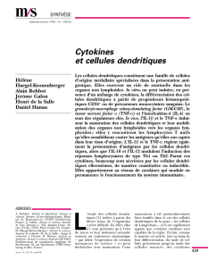 Cytokines et cellules dendritiques - iPubli
