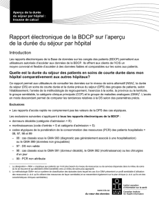 Rapport électronique de la BDCP sur l`aperçu de la durée du séjour