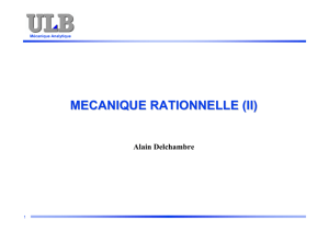MECANIQUE RATIONNELLE (II)