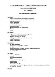 TRAITE PRATIQUE DE LA REGLEMENTATION LAITIERE