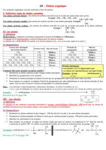 C2 – Chimie organique - cours