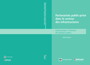 Partenariats public-privé dans le secteur des infrastructures