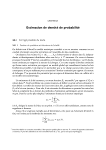 Estimation de densité de probabilité