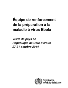 Équipe de renforcement de la préparation à la maladie à virus Ebola