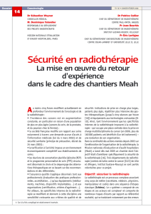 Sécurité en radiothérapie